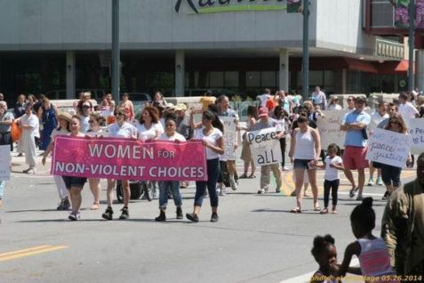 Feminists for Nonviolent Choices parade