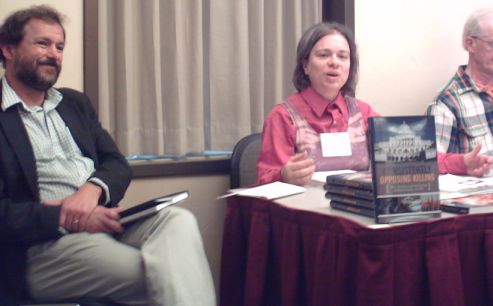 Rachel MacNair and Stephen Zunes at Peace and Justice Studies Association Conference