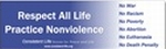 Respect All Life Bumper Sticker